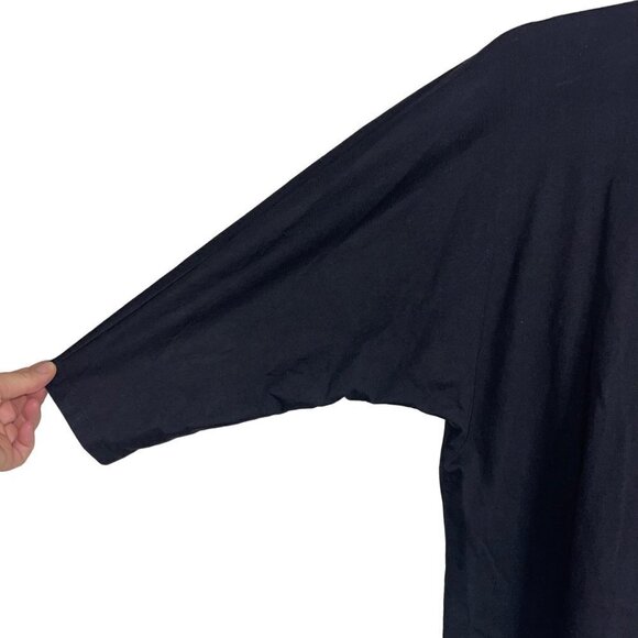 Now Collection Design Vintage Top Size Large Dolman Sleeve Cotton Sequin Beaded - Picture 6 of 9